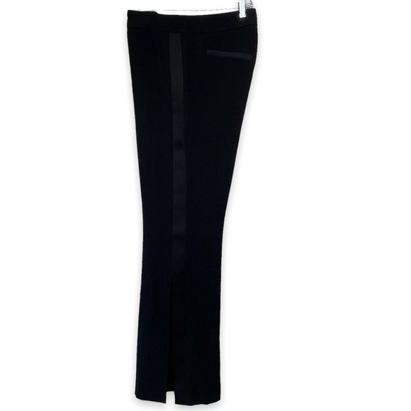 NWT Tuxedo Pant with side Satin Flared Leg w/sexy Side Slit by Trina Turk size 6 - Picture 1 of 11